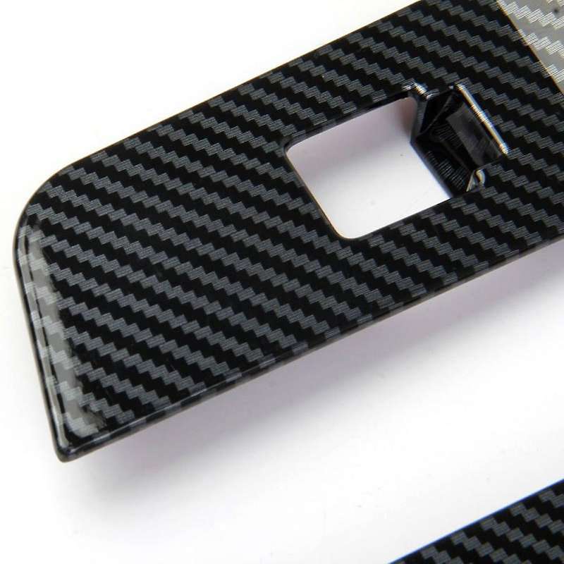 for 2020 2021 Car Door Window Lift Switch Button Panel Cover Trim Frame Accessories,Carbon Fiber ABS