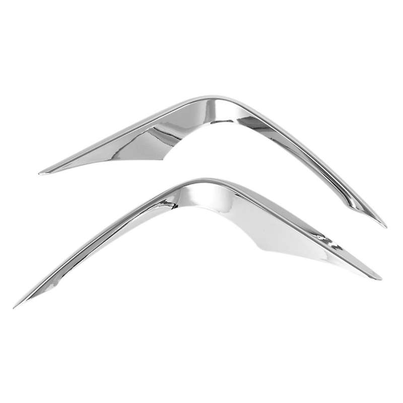 for 2020 2021 Chrome Front Fog Light Lamp Cover Trim Bumper Molding Garnish Eyebrow Eyelid