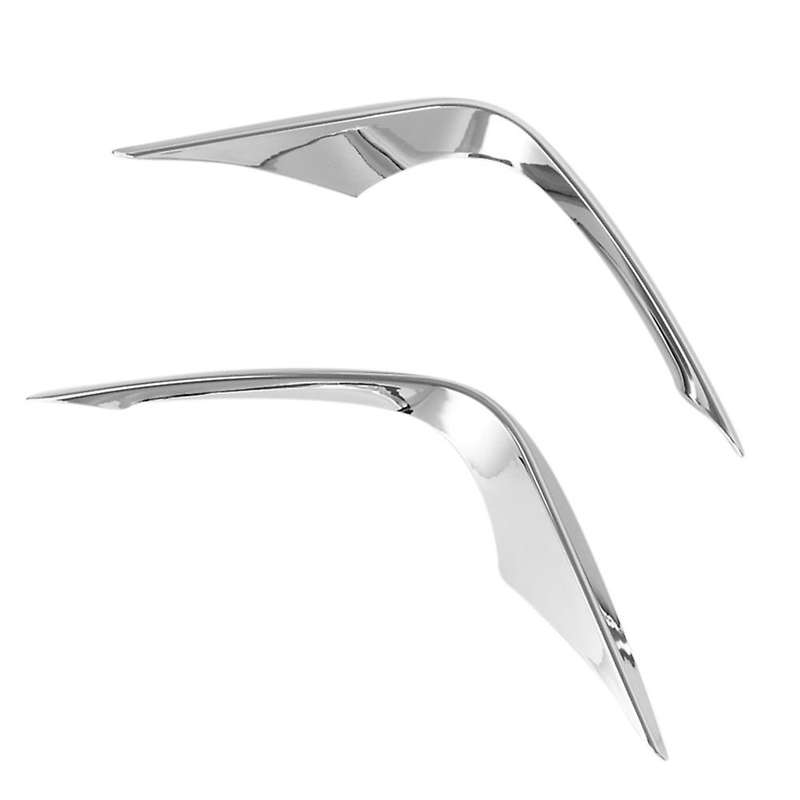 for 2020 2021 Chrome Front Fog Light Lamp Cover Trim Bumper Molding Garnish Eyebrow Eyelid