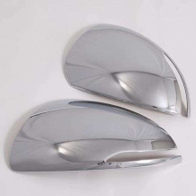 for 2020 2PCS ABS Chrome Car Side Door Rearview Mirror Cover Trim Moldings