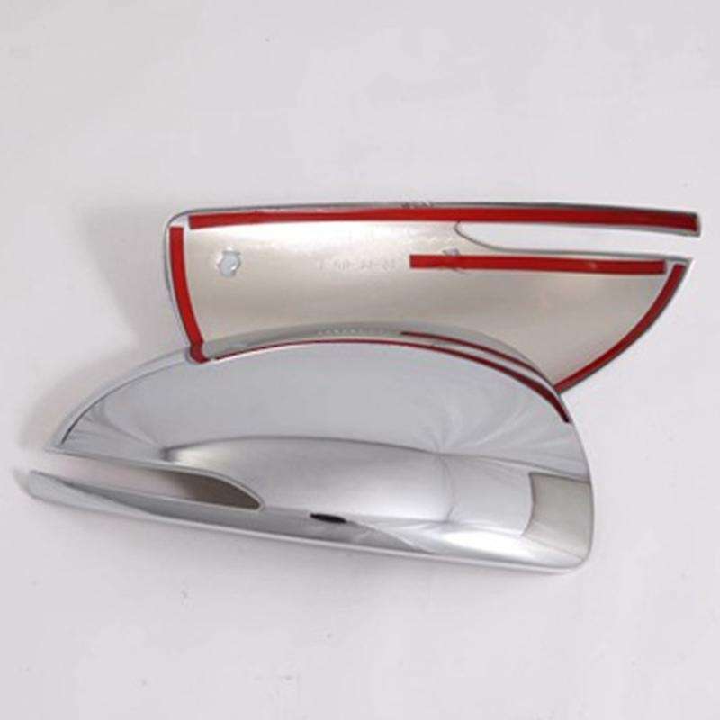 for 2020 2PCS ABS Chrome Car Side Door Rearview Mirror Cover Trim Moldings