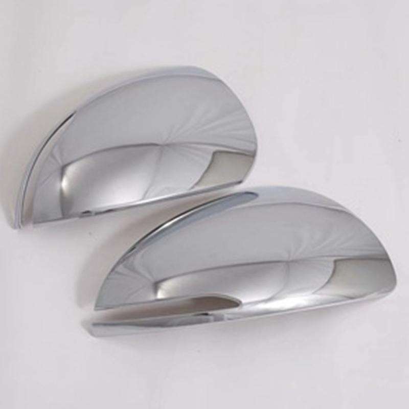 for 2020 2PCS ABS Chrome Car Side Door Rearview Mirror Cover Trim Moldings