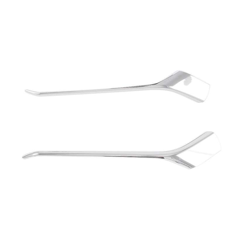 for 2020 2021 Front Bumper Lip Splitter Fog Light Trim Fog Lamp Eyebrow Strips Chrome