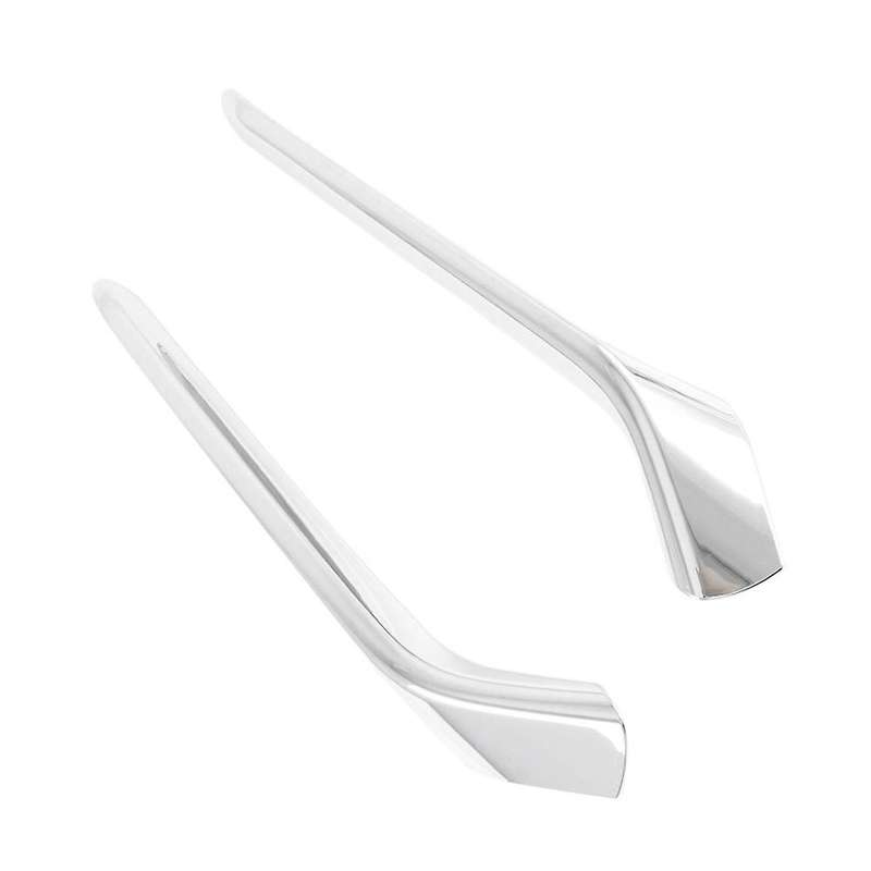 for 2020 2021 Front Bumper Lip Splitter Fog Light Trim Fog Lamp Eyebrow Strips Chrome