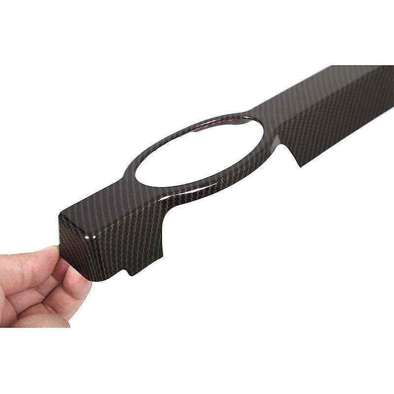 for 2020-2022 Car Front Grille Trim Rod,Logo Decoration Pole Carbon Fiber Pattern ABS