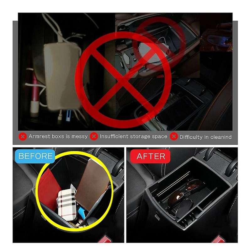 for 2020 Venue Car Console Armrest Box Pallet Tray Container with Rubber Mat