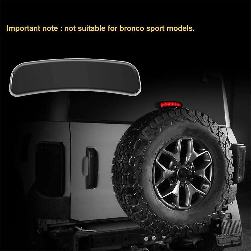 for 2021 2022 2023 3Rd Brake Light Cover, Third High Mount Stop Light Cover Accessories, Smoke Black