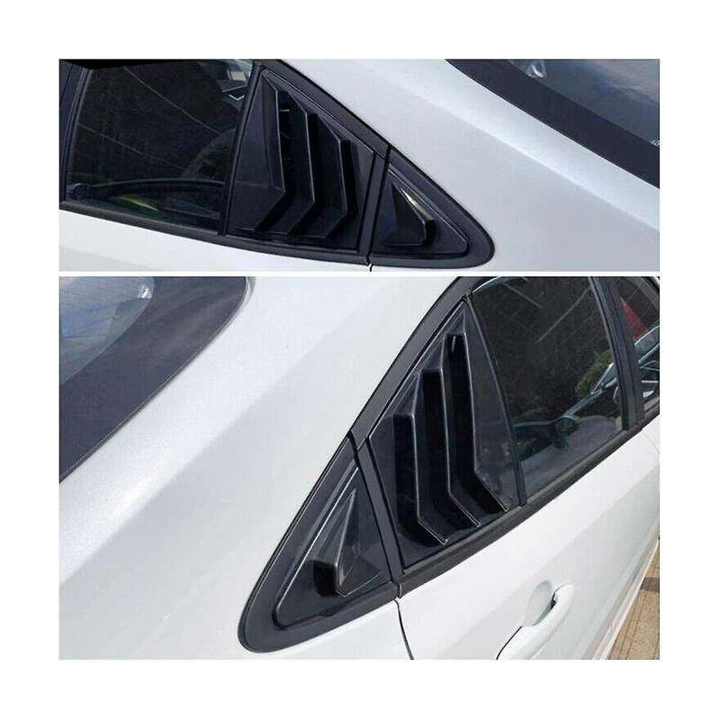 for 2020-2023 Car Rear Side Vent Quarter Window Louver Shutter Cover Black