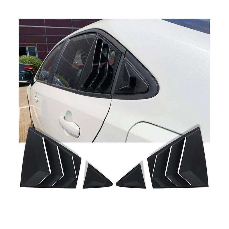 for 2020-2023 Car Rear Side Vent Quarter Window Louver Shutter Cover Black
