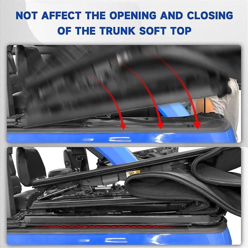 for 2021 2022 2023 2024 4 Door Car Rear Body Tub Rail Protector Armor Cargo Shelf Side Cover Access