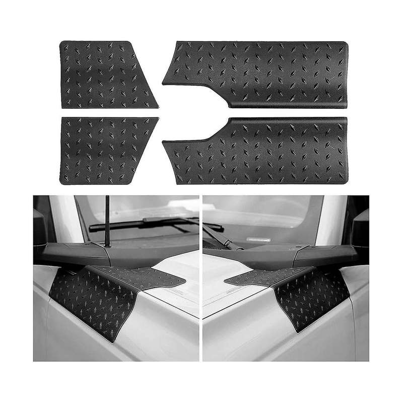 for 2021 2022 2023 Cowl Body Armor Side Corner Guard Cover Accessories Corner Guard Trim .4pcs Blac