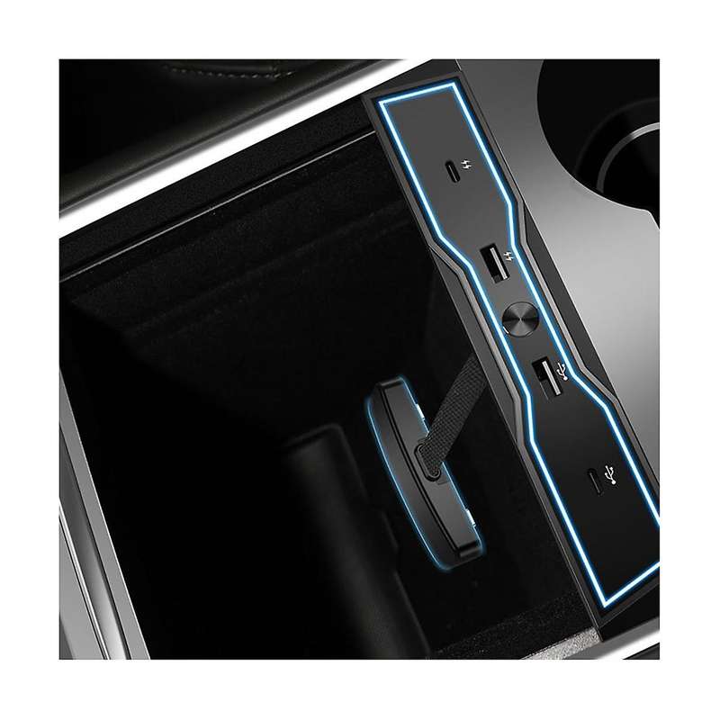 for 2021 2022 2023 Usb Led Hub Compatible Docking Station Of Center Console (model 3 /y)