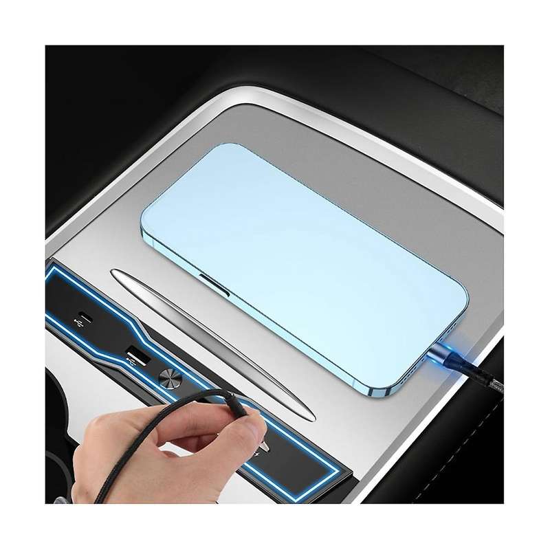 for 2021 2022 2023 Usb Led Hub Compatible Docking Station Of Center Console (model 3 /y)
