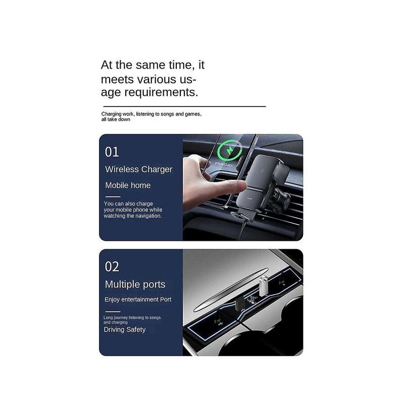 for 2021 2022 2023 Usb Led Hub Compatible Docking Station Of Center Console (model 3 /y)