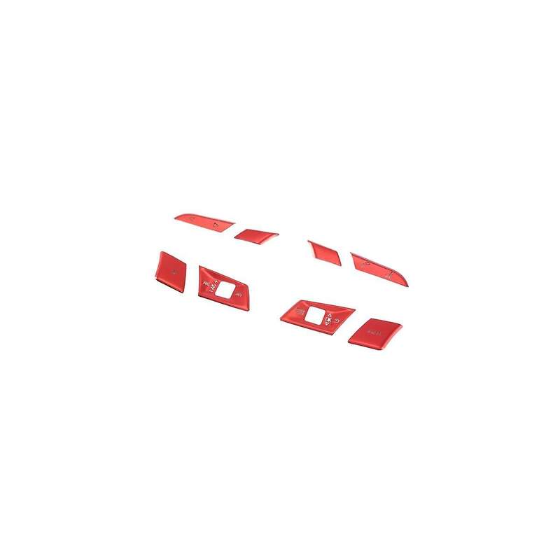 for 2021 A3 A4 A5 Tuning Steering Wheel Button Stickers Steering Wheel Frame Decoration Sequins Red