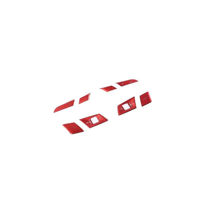 for 2021 A3 A4 A5 Tuning Steering Wheel Button Stickers Steering Wheel Frame Decoration Sequins Red