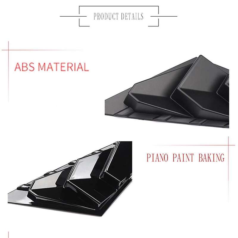 for 2021 2022 Car Rear Louver Window Side Shutter Cover Trim Sticker Vent Scoop ABS Carbon Fiber Pat