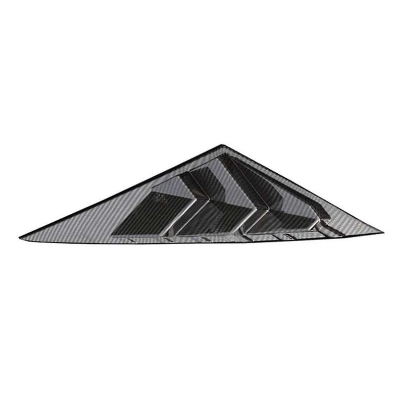 for 2021 2022 Car Rear Louver Window Side Shutter Cover Trim Sticker Vent Scoop ABS Carbon Fiber Pat