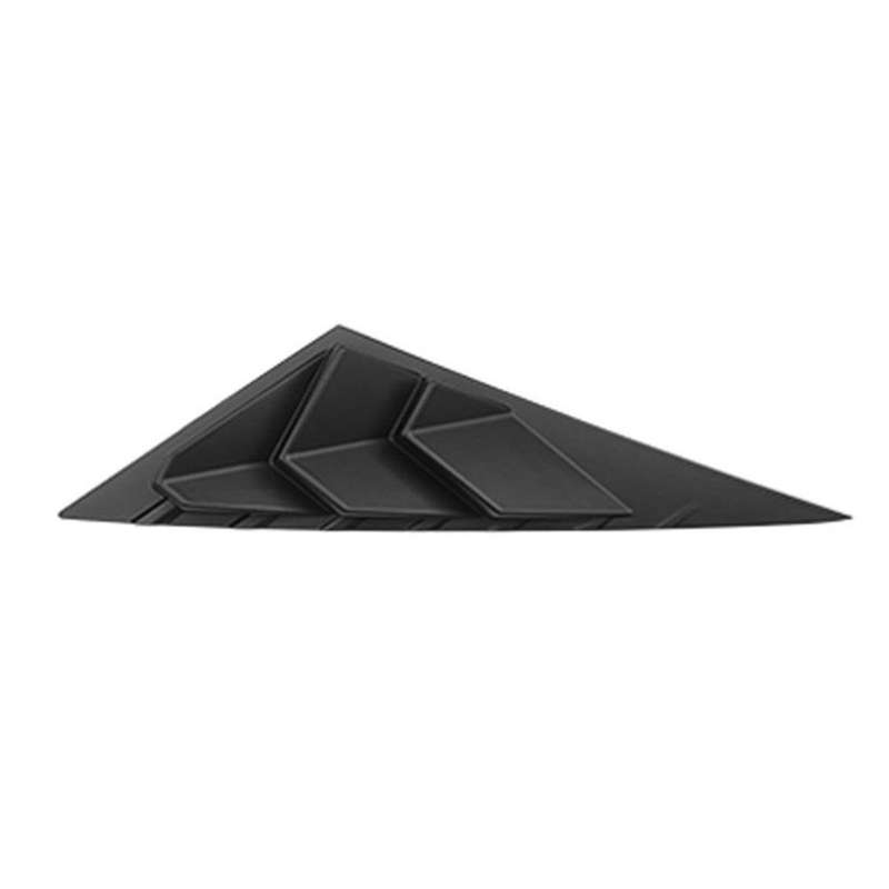for 2021 2022 Car Rear Louver Window Side Shutter Cover Trim Sticker Vent Scoop ABS Matte Black