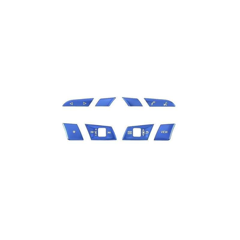 for 2021 A3 A4 A5 Tuning Steering Wheel Button Stickers Steering Wheel Frame Decoration Sequins Blu
