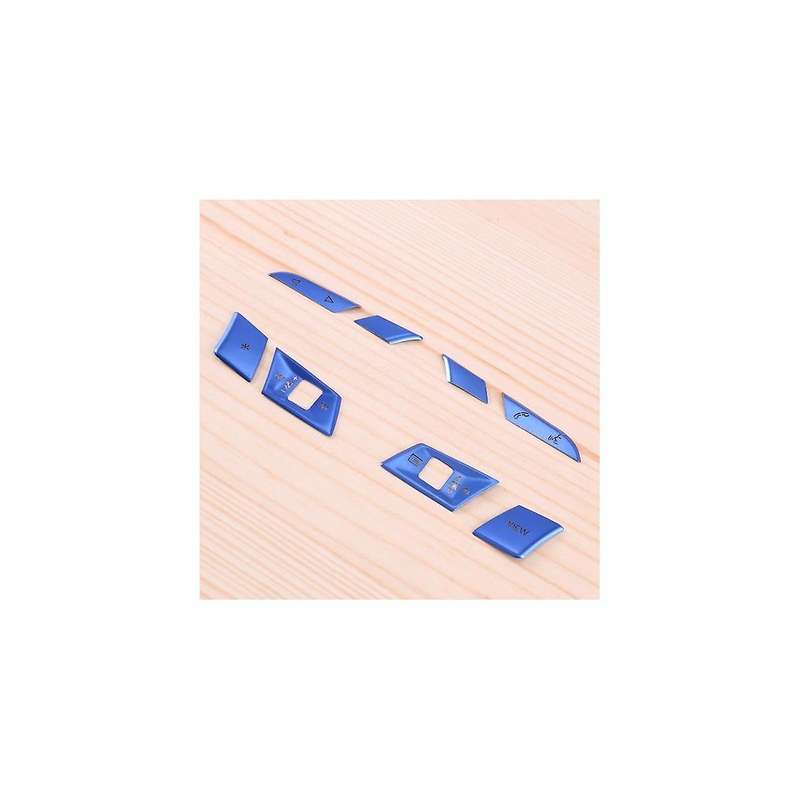 for 2021 A3 A4 A5 Tuning Steering Wheel Button Stickers Steering Wheel Frame Decoration Sequins Blu
