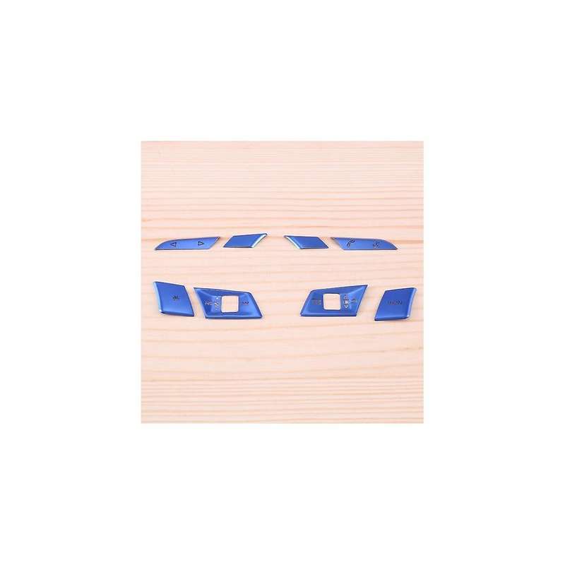 for 2021 A3 A4 A5 Tuning Steering Wheel Button Stickers Steering Wheel Frame Decoration Sequins Blu