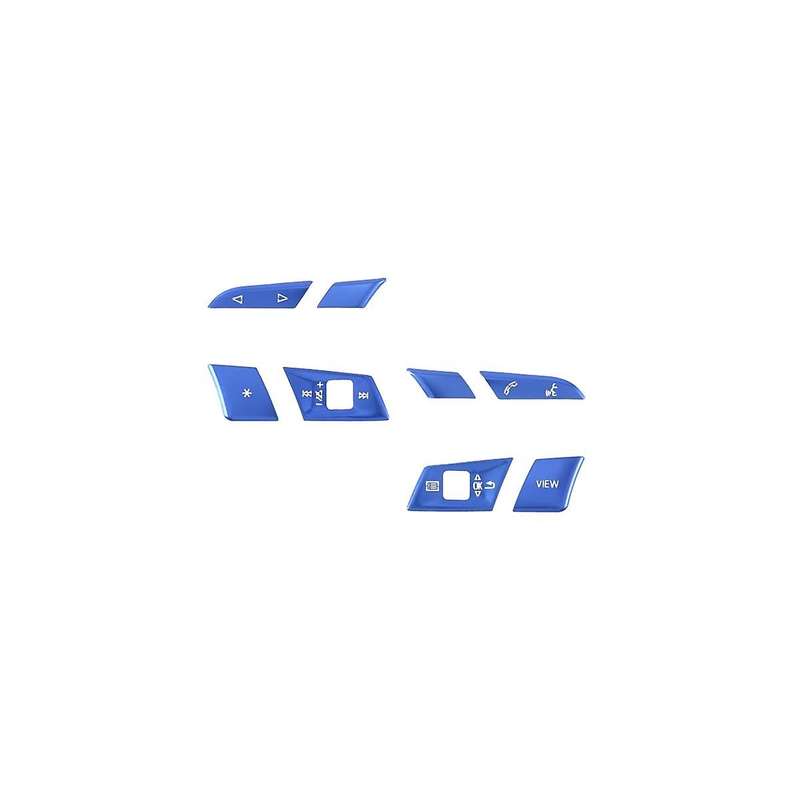 for 2021 A3 A4 A5 Tuning Steering Wheel Button Stickers Steering Wheel Frame Decoration Sequins Blu