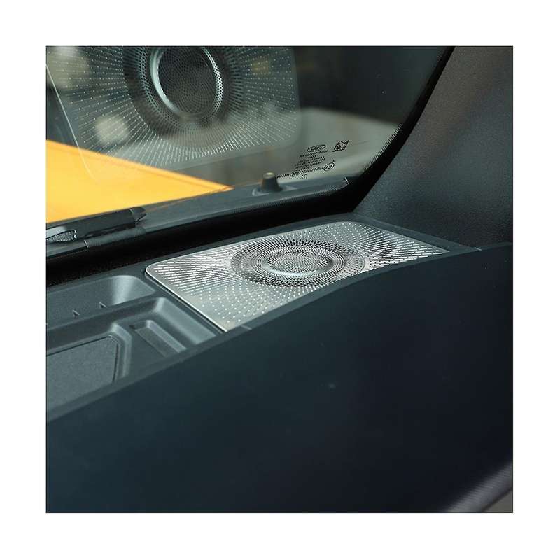 for 2021-2023 Car Front A Pillar Audio Horn Speaker Cover Sticker Trim Accessories ,Stainless Steel