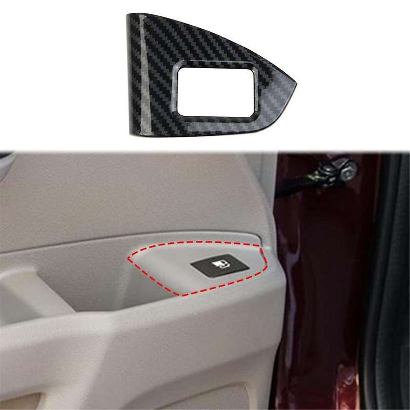 for 2021-2023 Pilot 2016-2022 Passport 2019-2024 Passport Door Fuel Cap Button Cover Trim Carbon Fib