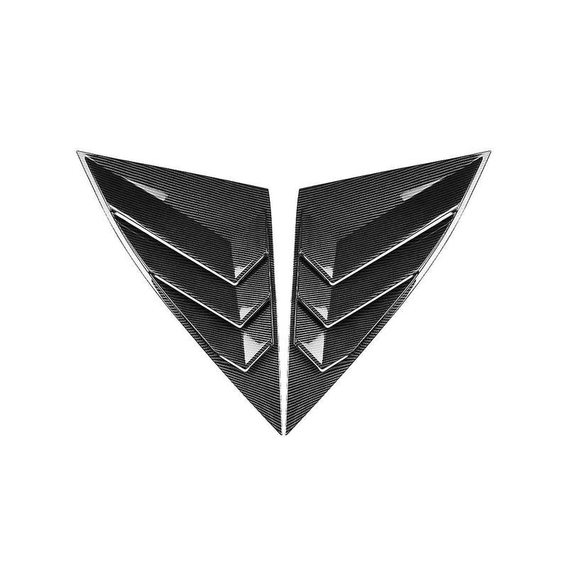 for 2021-2023 Rear Side Window Louvers Triangular Window Glass Blinds Accessories - Abs Carbon Fibe