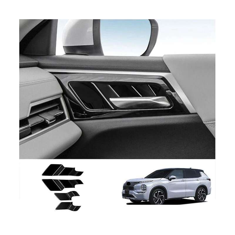 for 2022 2023 Accessories Car Bright Black Inner Door Handle Bowl Decoration Trim Cover Sticker