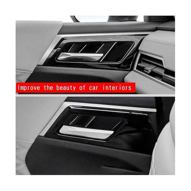 for 2022 2023 Accessories Car Bright Black Inner Door Handle Bowl Decoration Trim Cover Sticker