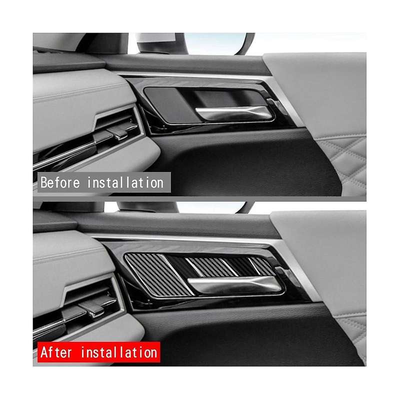 for 2022 2023 Accessories Car Bright Black Inner Door Handle Bowl Decoration Trim Cover Sticker