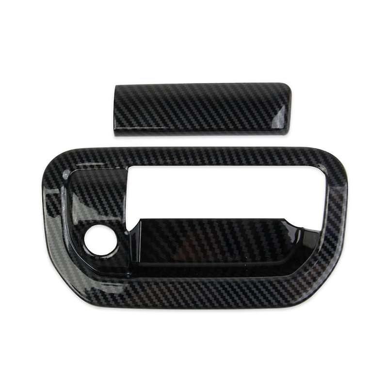 for 2021-2023 Pilot Trunk Rear Door Handle Trim Cover Carbon Fiber Accessories