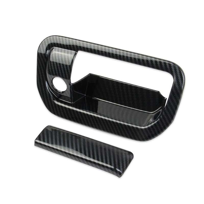 for 2021-2023 Pilot Trunk Rear Door Handle Trim Cover Carbon Fiber Accessories