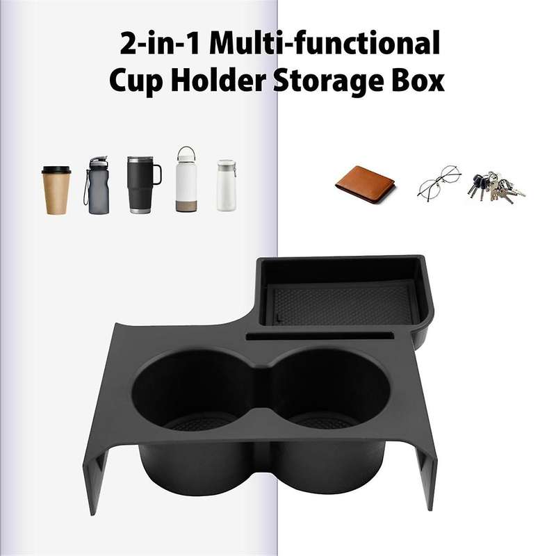 for 2022 2023 2024 Car Central Control Organizer Cup Holder Insert Storage Box Accessories