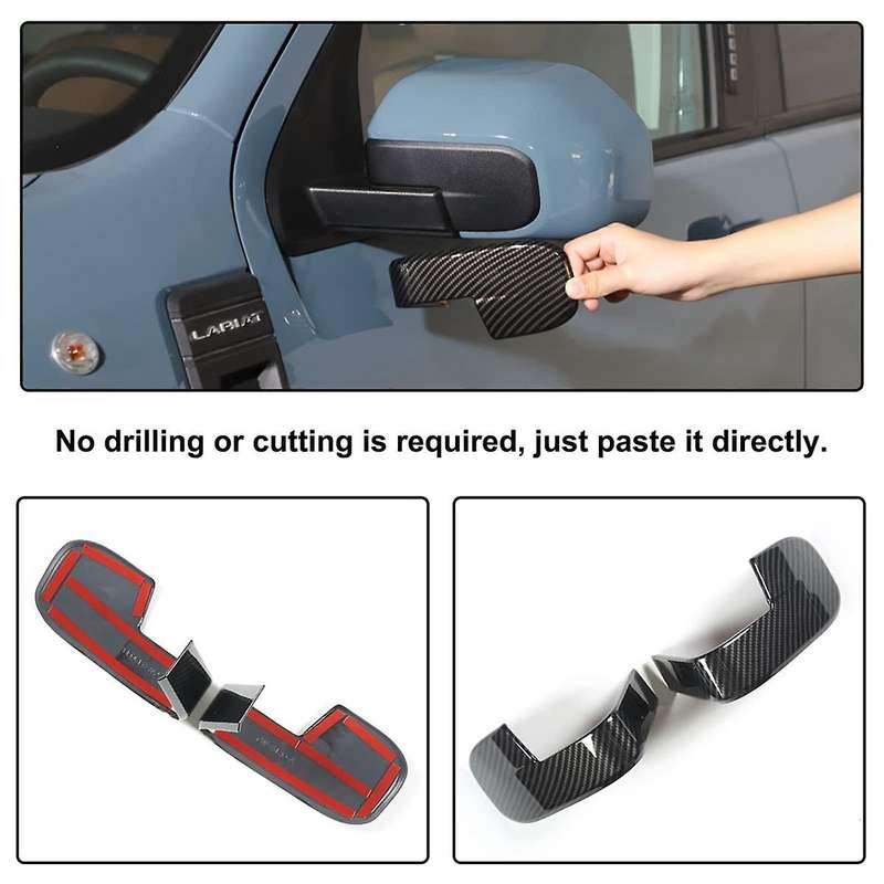 for 2022 2023 Car Rearview Side Mirror Cover Decoration Trim Sticker Accessories - ABS Carbon Fiber