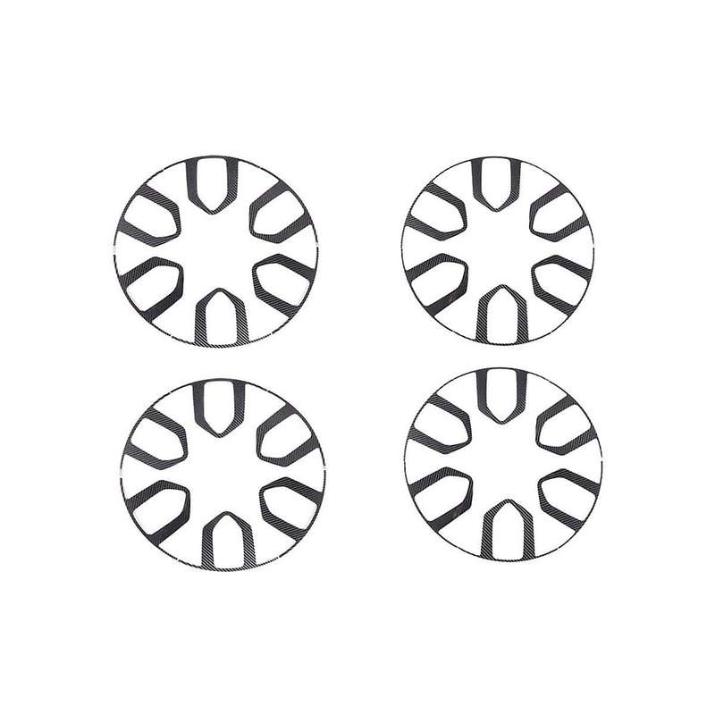 for 2022 2023 Accessories Car Wheel Hub Tire Rim Decoration Cover Trim Stickers - Soft Carbon Fiber
