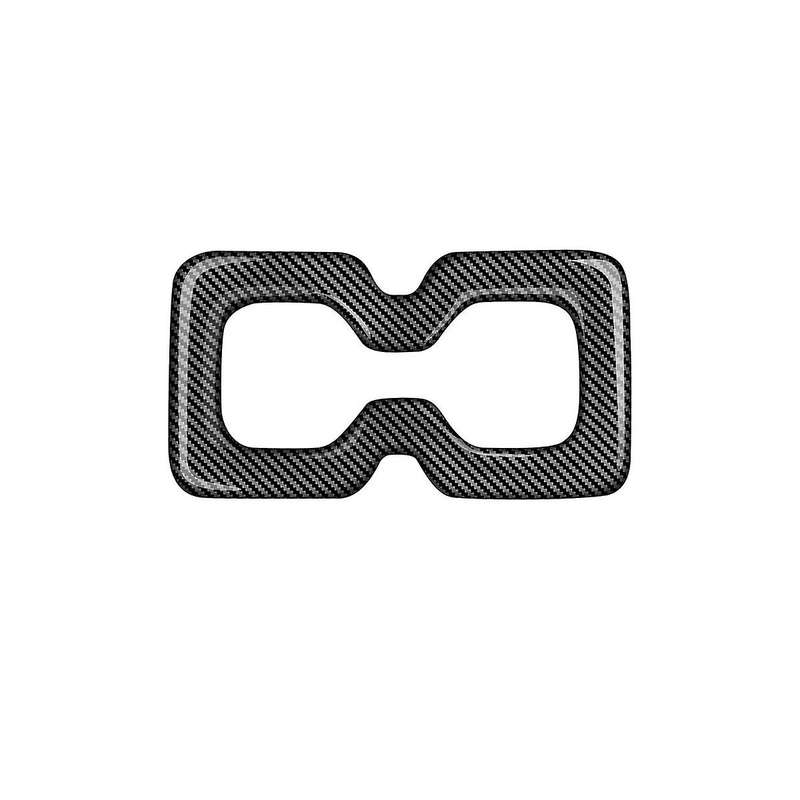 for 2022 2023 Car Interior Carbon Fiber Rear Back Water Cup Holder Panel Decoration Trim