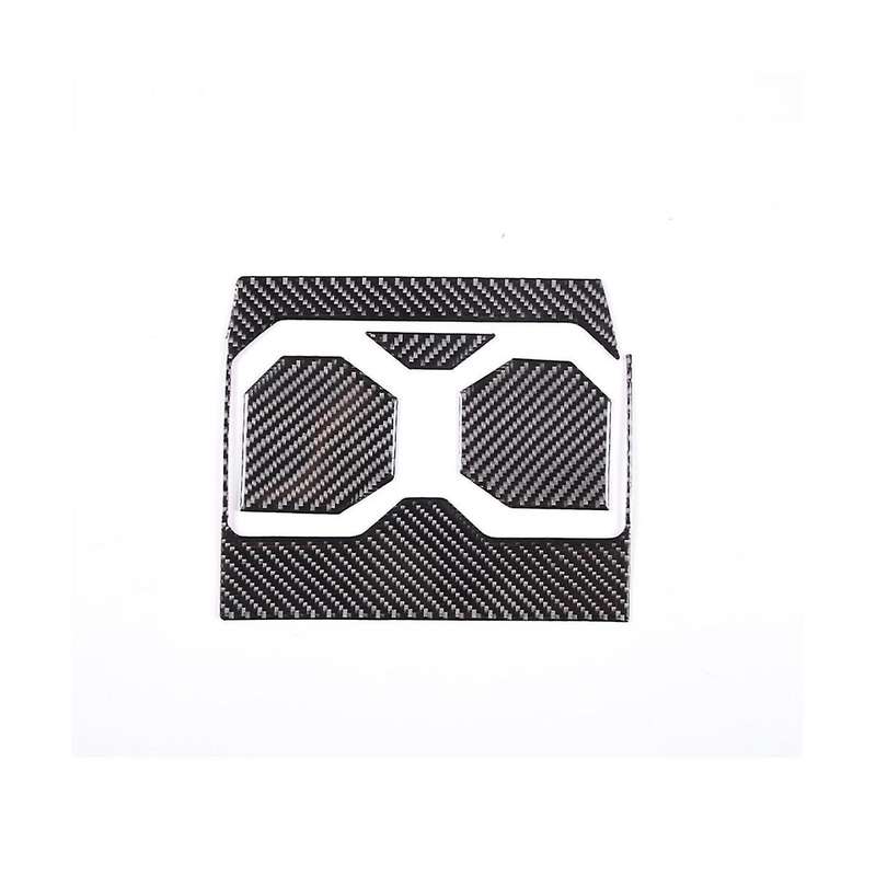 for 2022 2023 Carbon Fiber Car Central Control Cup Holder Decorative Panel Cover Sticker Accessorie