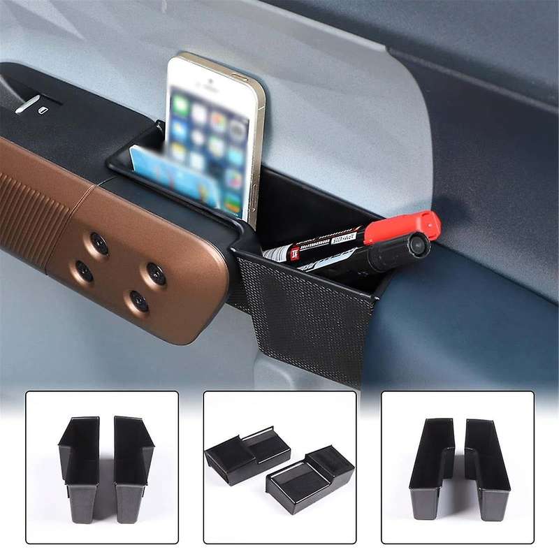 for 2022 2023 Front and Rear Door Storage Box , Car Door Storage Box Glove Organizer Tray Handle Poc