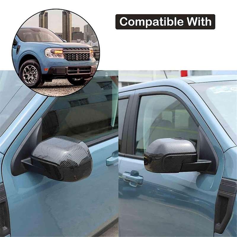 for 2022 2023 Rear View Mirror Outside Housing Door Side Rearview Mirror Cover Cap Trim (abs Carbon