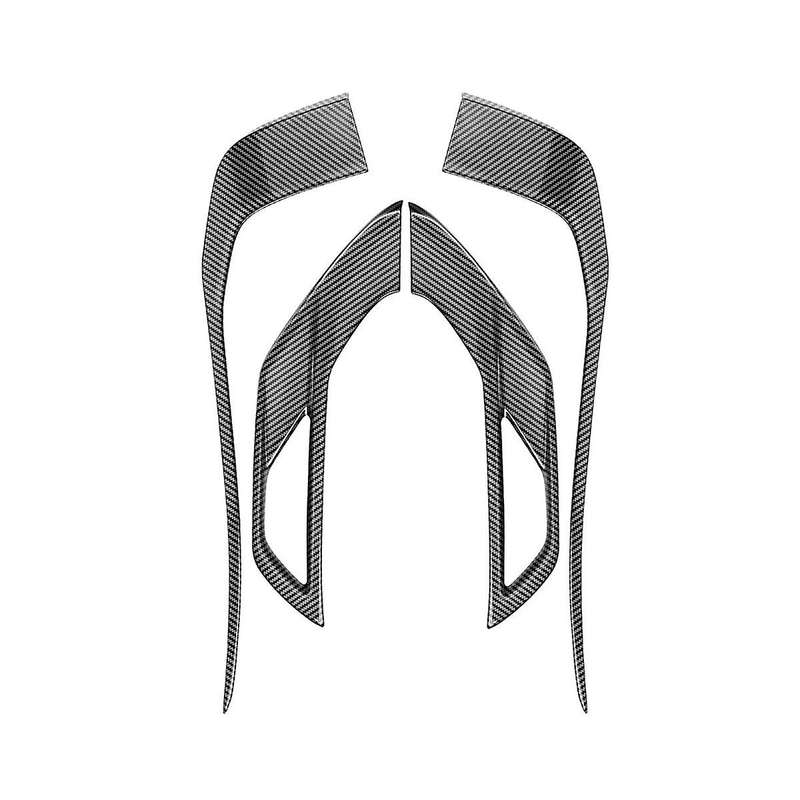 for 2022 2023 Front Fog Lights Cover Headlights Grille Stickers Trim Accessories - Abs Carbon Fiber