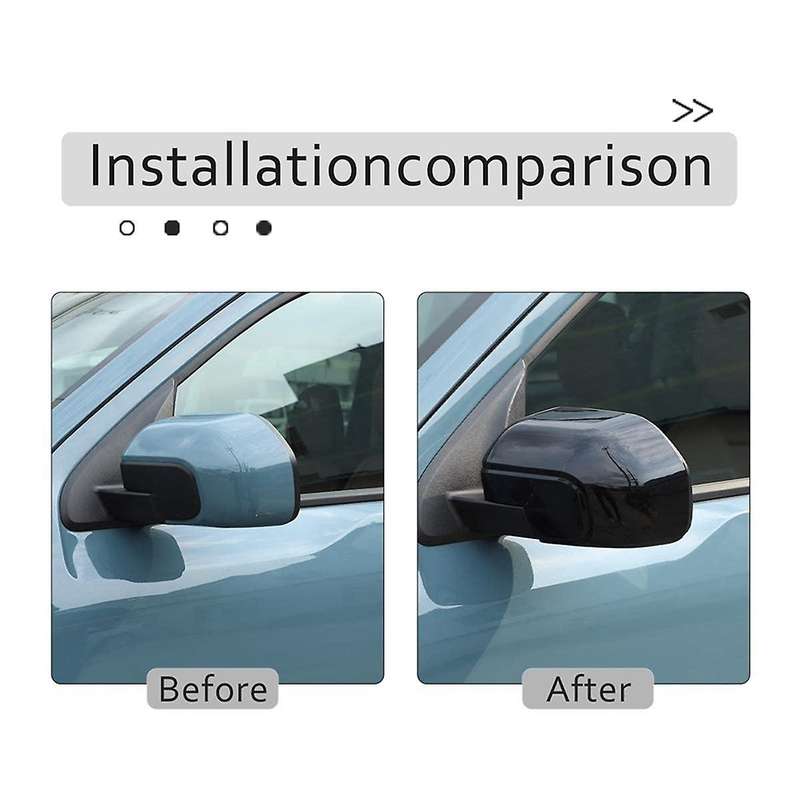 for 2022 2023 Rear View Mirror Outside Housing Door Side Rearview Mirror Cover Cap Trim (bright Blac
