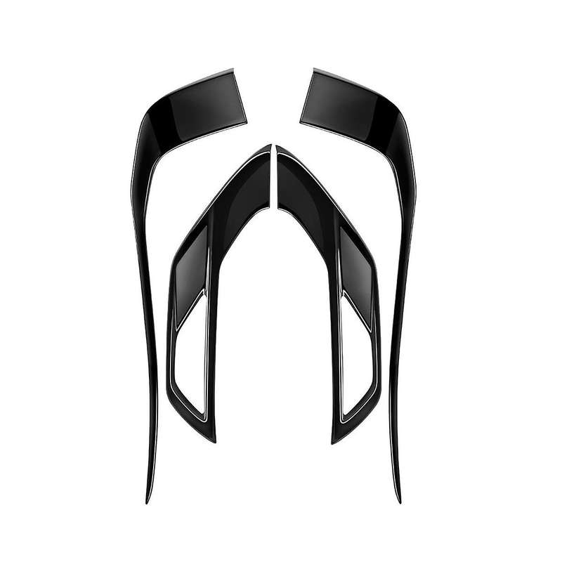 for 2022 2023 Front Fog Lights Cover Headlights Grille Stickers Trim Accessories - Abs Black