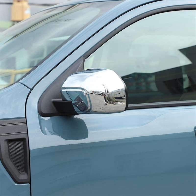 for 2022 2023 Rear View Mirror Outside Housing Door Side Rearview Mirror Cover Cap Trim (silver)