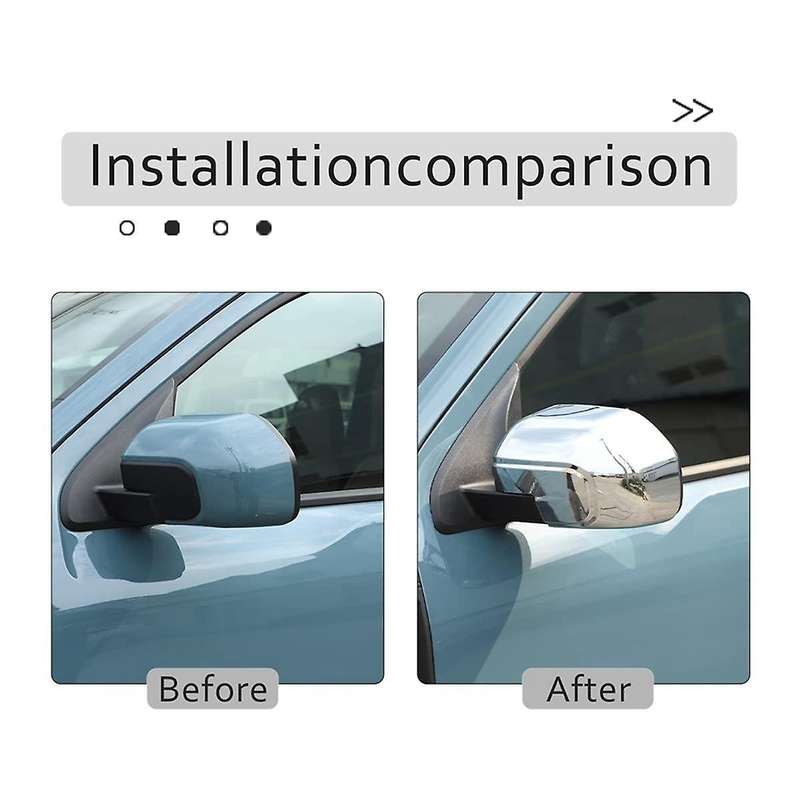 for 2022 2023 Rear View Mirror Outside Housing Door Side Rearview Mirror Cover Cap Trim (silver)