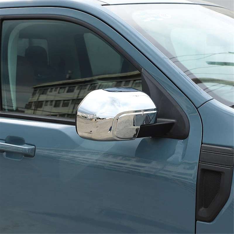 for 2022 2023 Rear View Mirror Outside Housing Door Side Rearview Mirror Cover Cap Trim (silver)