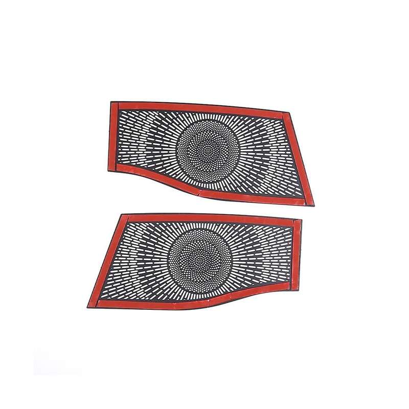for 2022 Stainless Steel Car Dashboard Horn Mesh Speaker Cover Sticker Car Interior Accessories