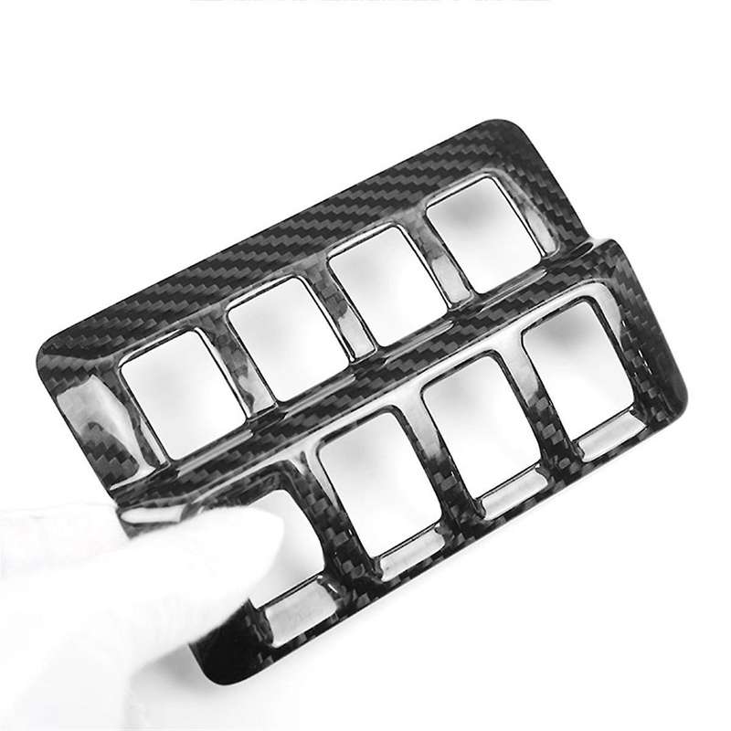 for 2022+ Carbon Fiber Car Head Light Lamp Switch Button Panel Cover Trim Interior Accessories